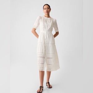 NWOT GAP Lace Midi Dress 👗 with removable cotton slip. Size Medium